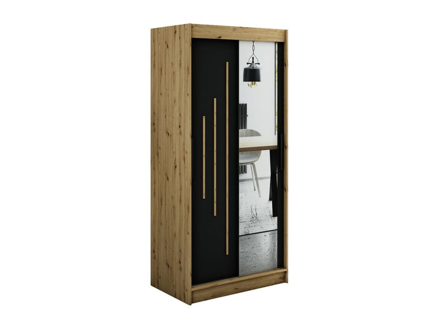 Leto Y2 Sliding Door Wardrobe 100cm