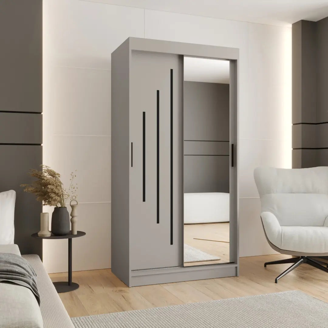 Rubino Y2 Sliding Door Wardrobe 100cm - product image 6