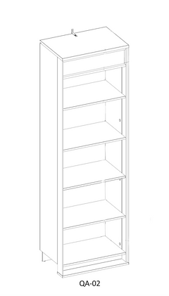 Quant QA-02 Hinged Door Wardrobe 60cm