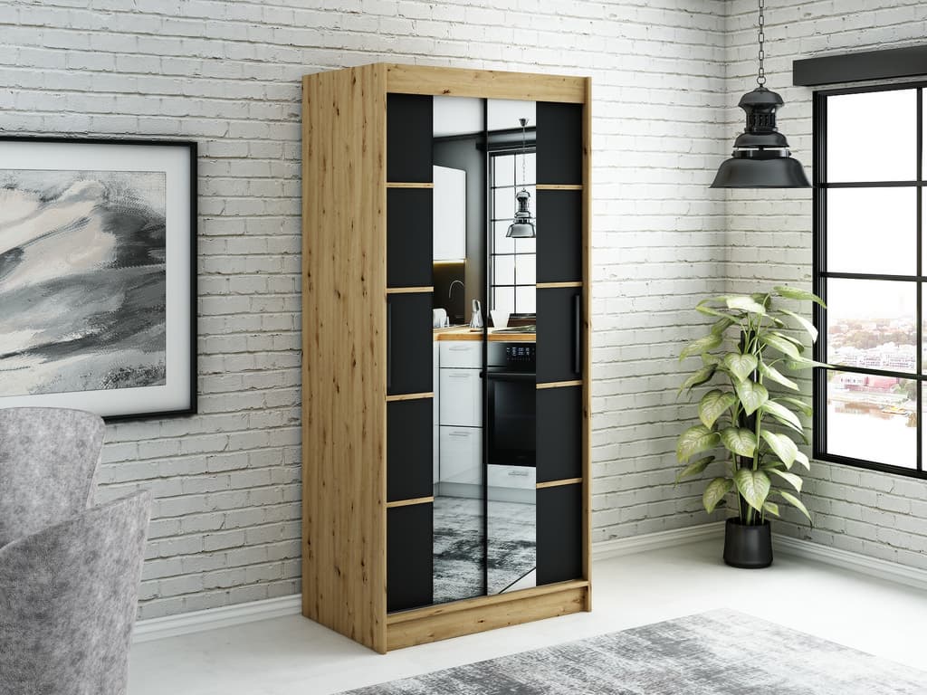 Leto V4 Sliding Door Wardrobe 100cm