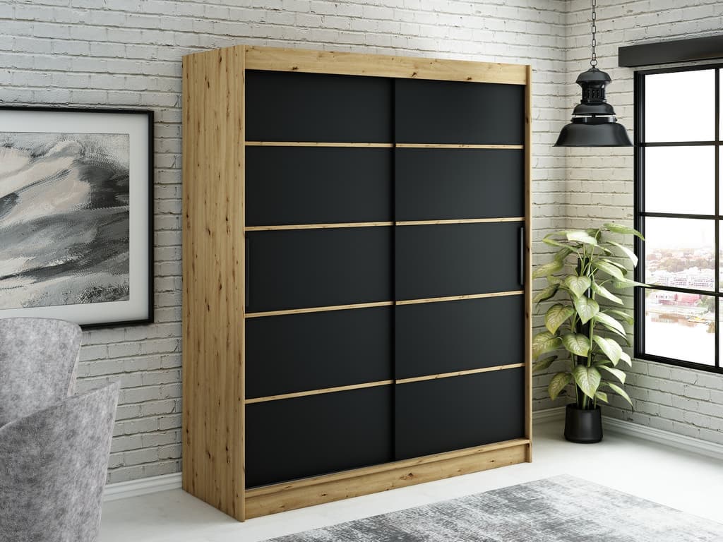 Leto V1 Sliding Door Wardrobe 180cm