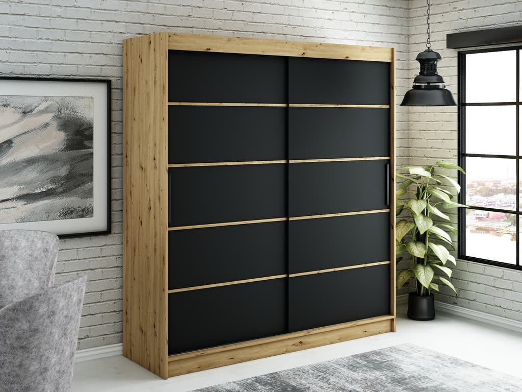 Leto V1 Sliding Door Wardrobe 200cm