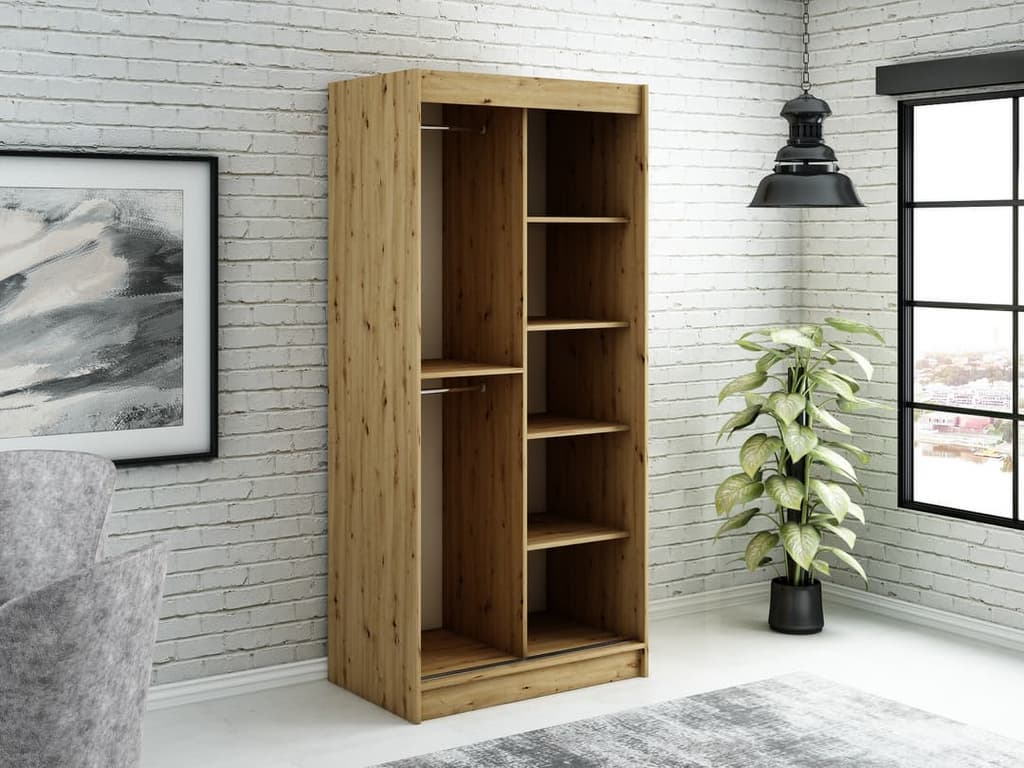 Leto T Sliding Door Wardrobe 100cm - product image 3