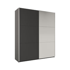 Rodos Sliding Door Wardrobe 200cm in Graphite, image 5