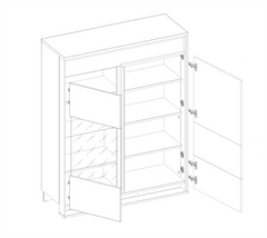 Quant QA-06 Display Cabinet 110cm