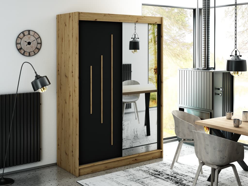Leto Y2 Sliding Door Wardrobe 150cm