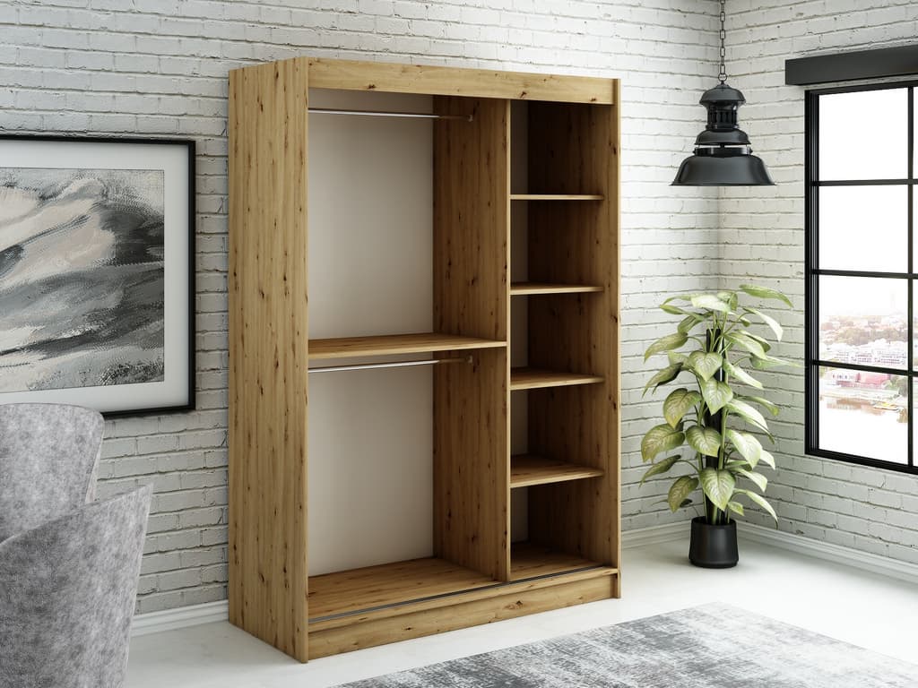 Leto Y1 Sliding Door Wardrobe 150cm