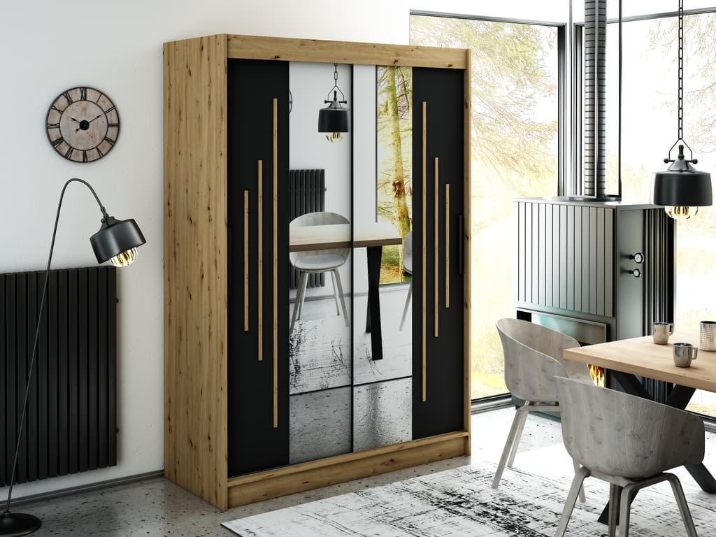 Leto Y1 Sliding Door Wardrobe 150cm
