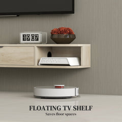 HOMCOM 120 cm Floating TV Unit for TVs up to 50 Inch - Natural