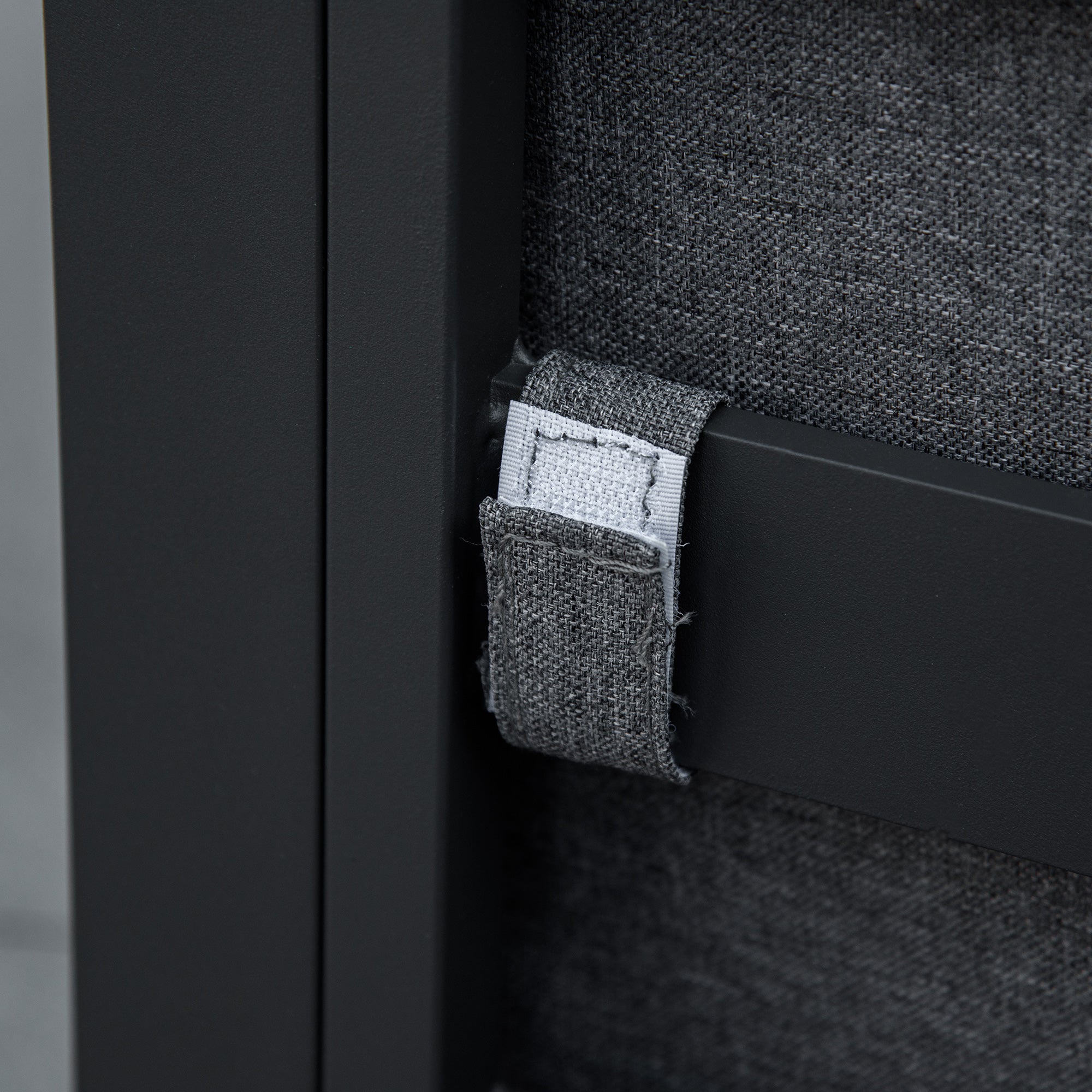 Outsunny Nine-Piece Aluminium Garden Set, with Glass-Top Table - Grey