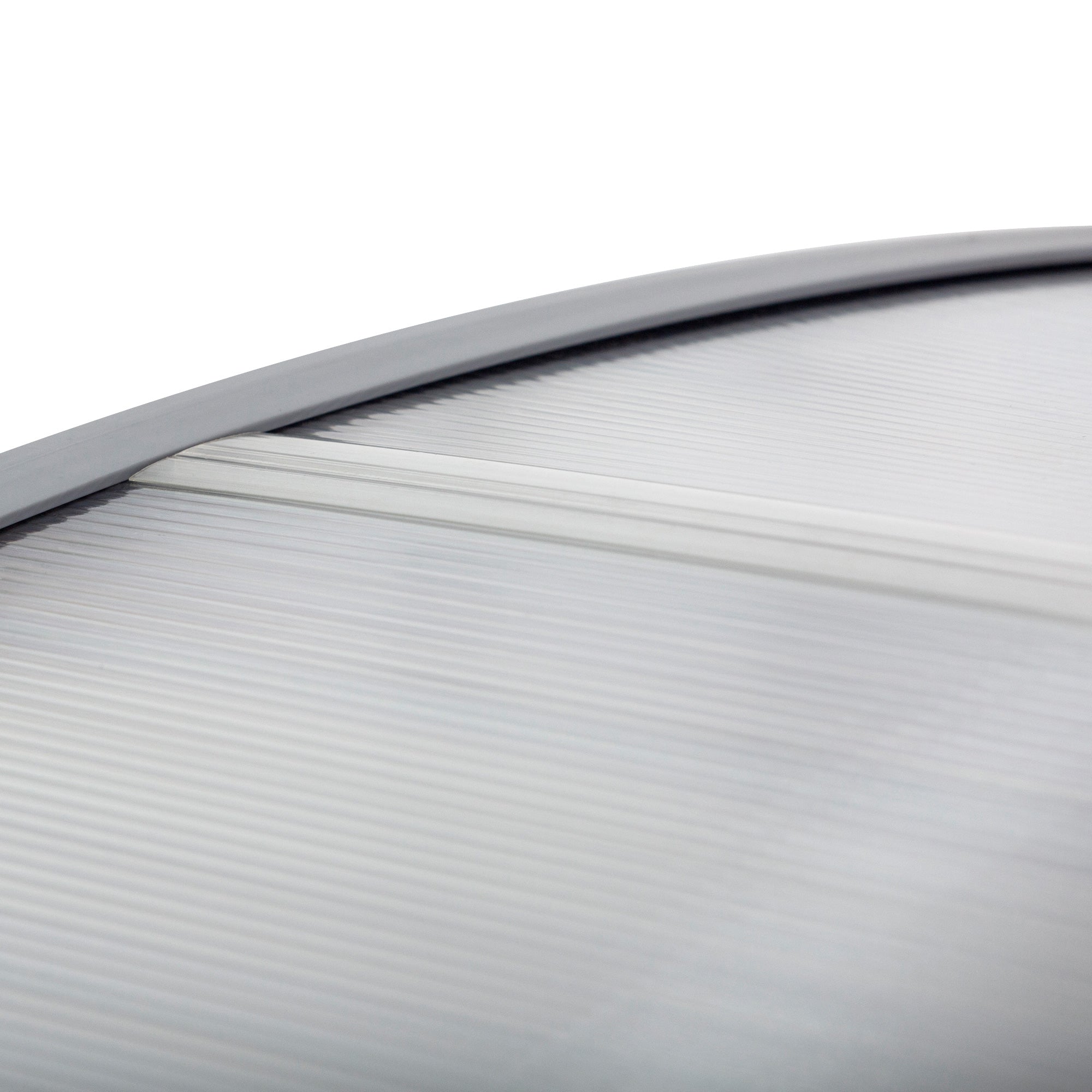 Outsunny Front Door Canopy Outdoor Awning Aluminium Rigid Plastic Polycarbonate Rain Shelter UV Water Rain Resistant 196 x 75cm Clear