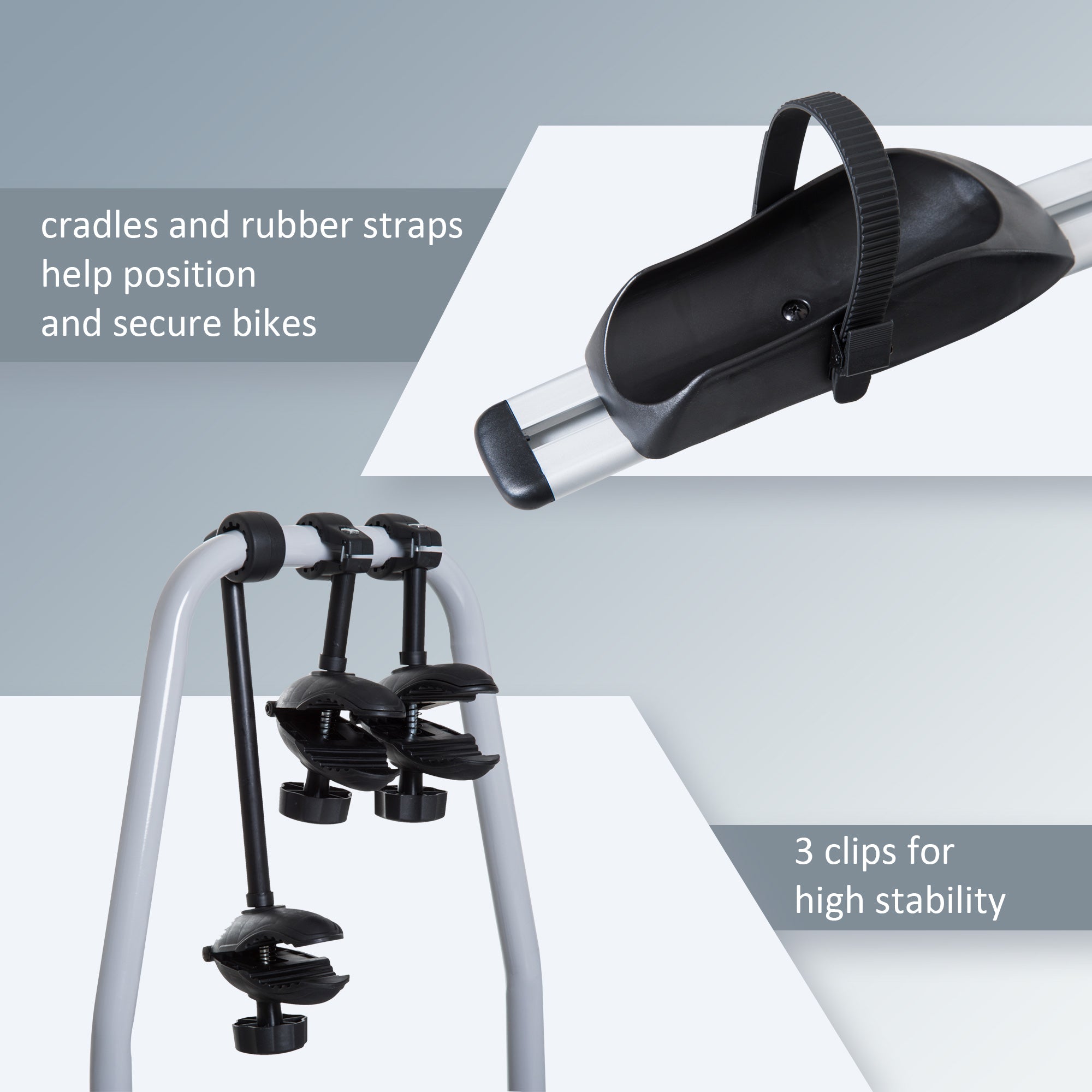 HOMCOM Bike Rack Bicycle Carrier Rear Rack