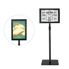 A4 Pedestal Display Stand-Black