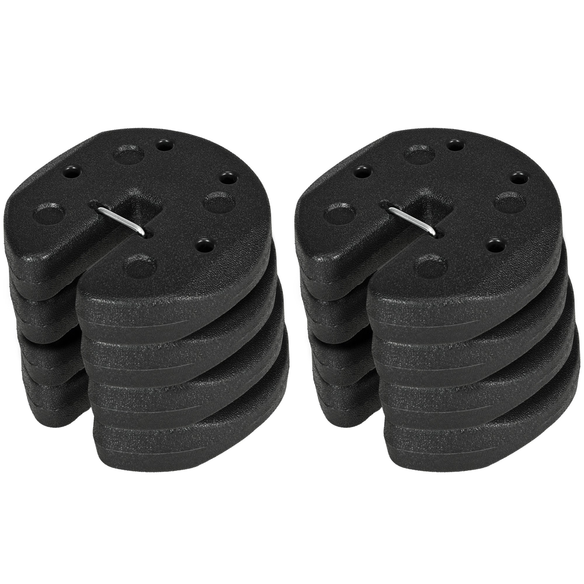 Outsunny Gazebo Weights Set of 8, 24KG Weights for Gazebo Legs with Reinforce Pins and Carry Belt, for Gazebos Shelters Marquees Tents