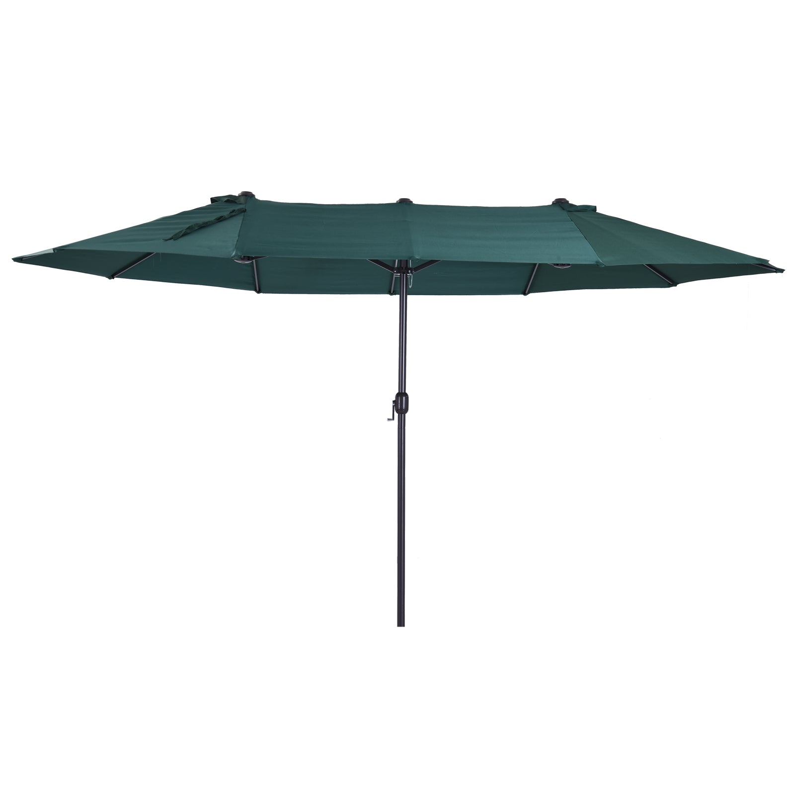 Outsunny 4.6m Double Garden Parasol - Green
