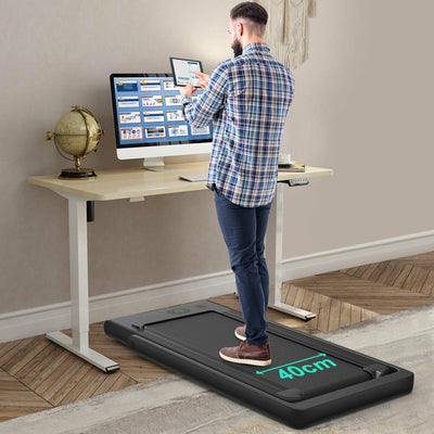 1-12Kph Folding Electric Treadmill with Bluetooth Capability-Black - Infyniti Home
