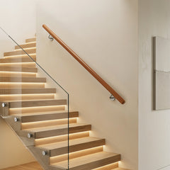 100 cm Stair Railing Indoor with Stainless Steel Wall Brackets