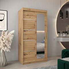 Uppsala V2 Sliding Door Wardrobe 100cm