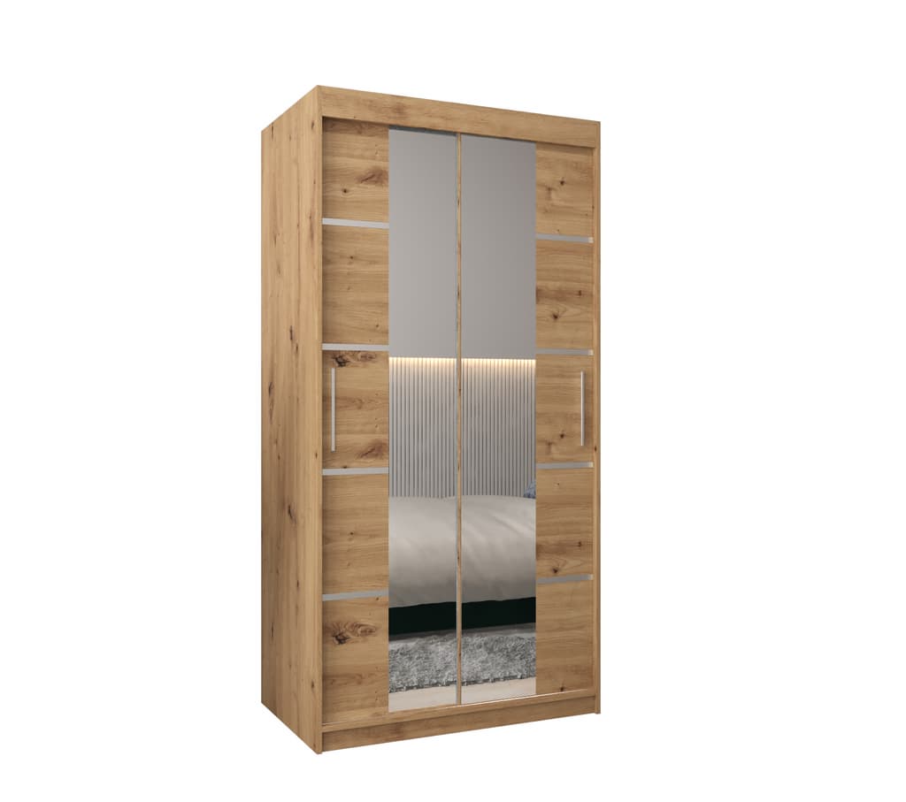 Verona 04 Sliding Door Wardrobe 100cm - product image 4