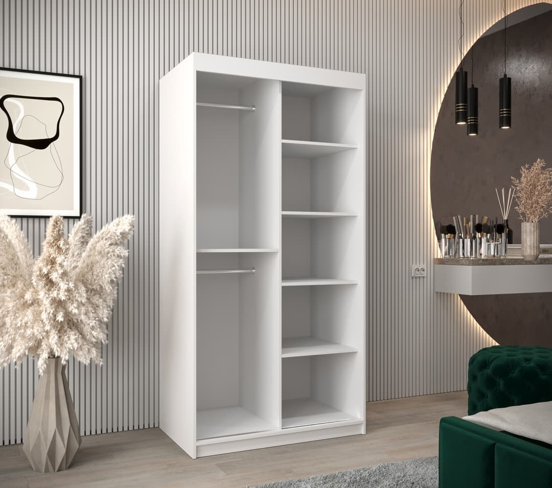 Parma Sliding Door Wardrobe 100cm