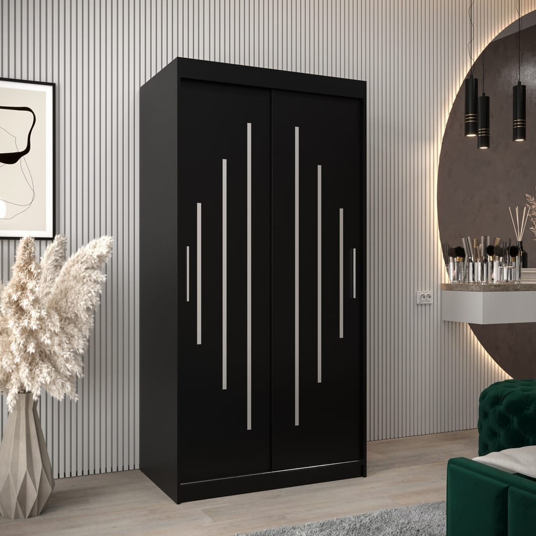 York Sliding Door Wardrobe 100cm