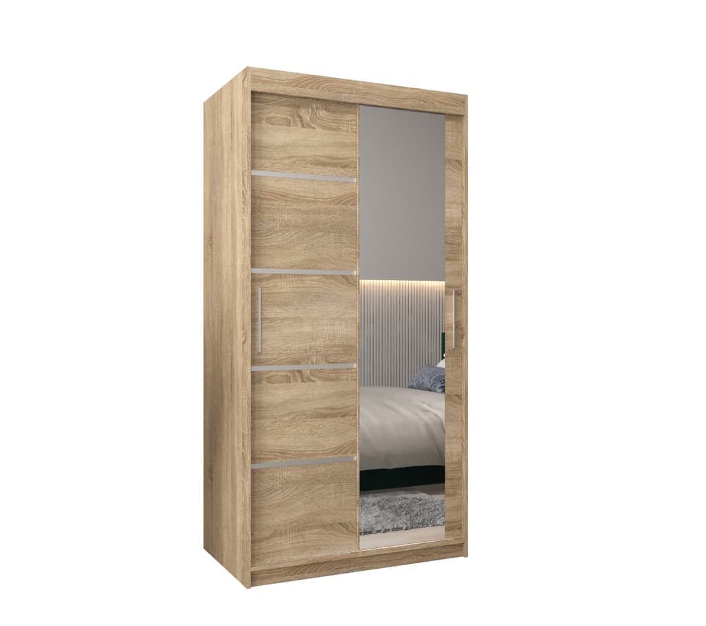 Verona 02 Sliding Door Wardrobe 100cm - product image 9