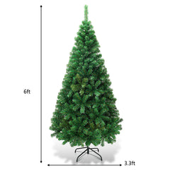 5.9ft (1.8m) Artificial Christmas Tree with Metal Stand