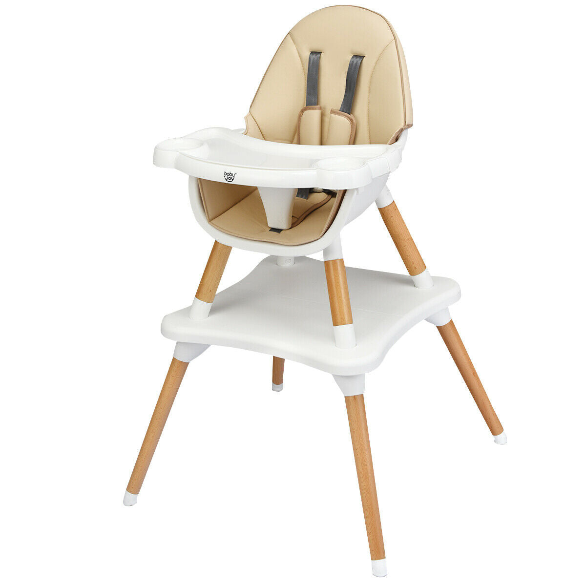 4 in 1 Baby High Chair Infant Feeding Seat-Khaki