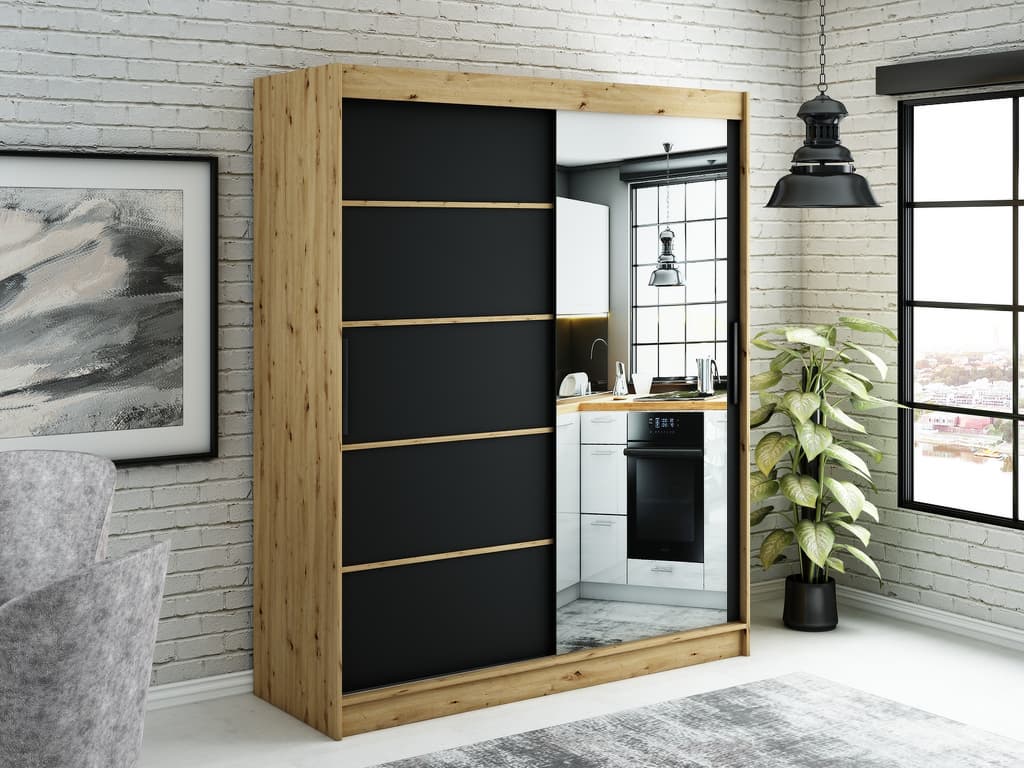 Leto V2 Sliding Door Wardrobe 180cm