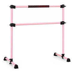 110 KG Max Load Adjustable Ballet Barre for Balance Workout for Strength Training-Pink