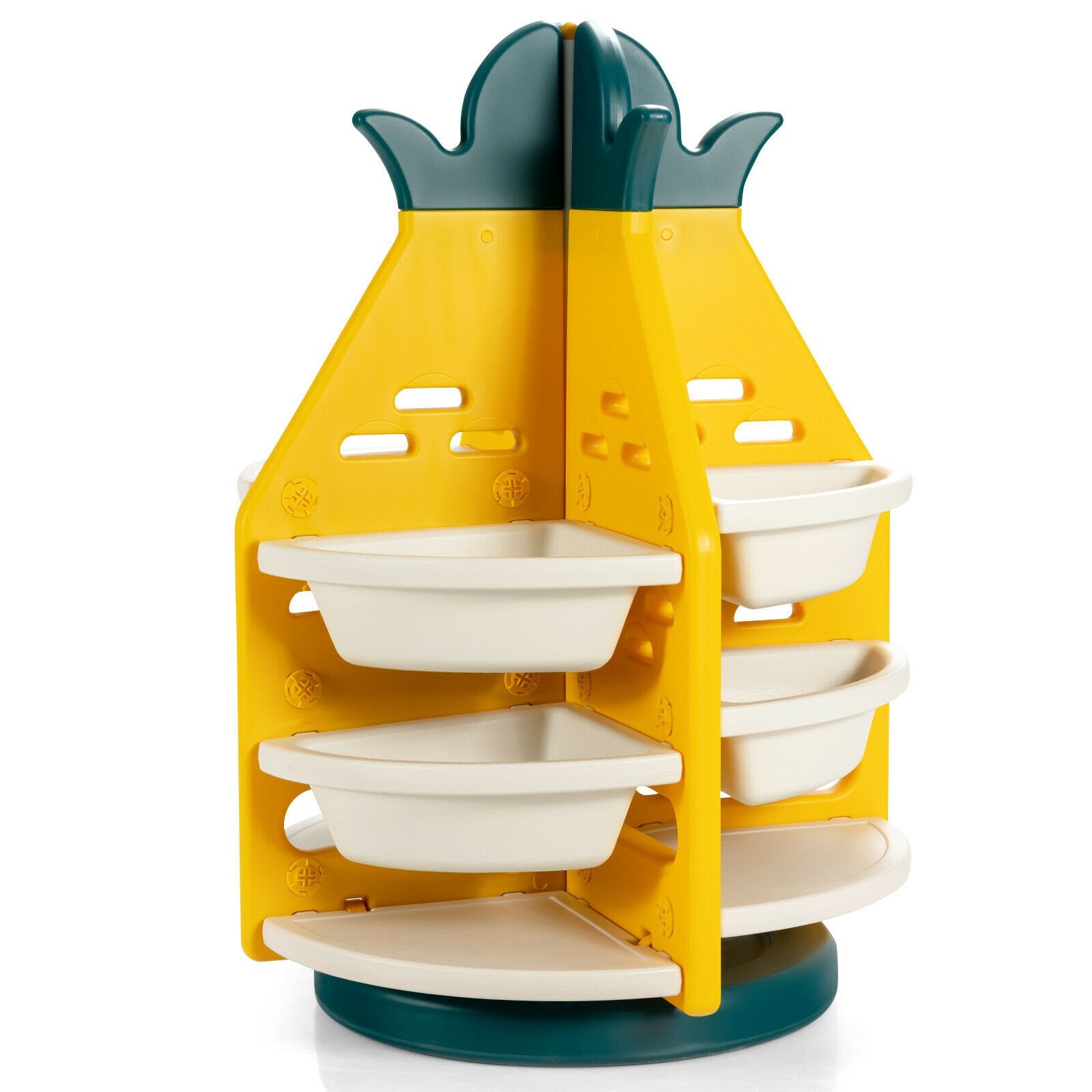 Kid's Pineapple Design 360¬∞ Rotation Toy Storage Organiser