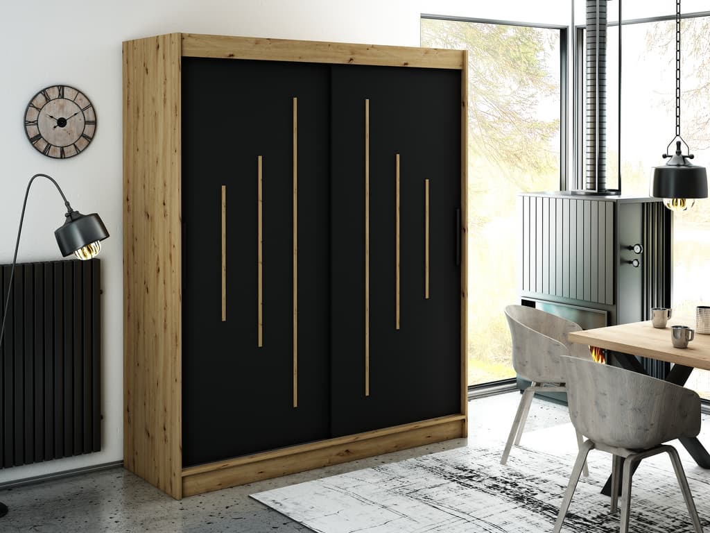 Leto Y Sliding Door Wardrobe 180cm