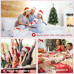 4FT/ 120CM Artificial Christmas Tree with Pine Cones and Decorative Pot