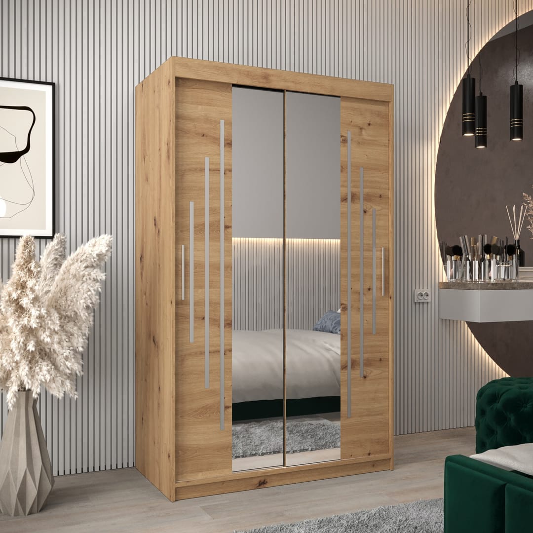 York I Sliding Door Wardrobe 120cm
