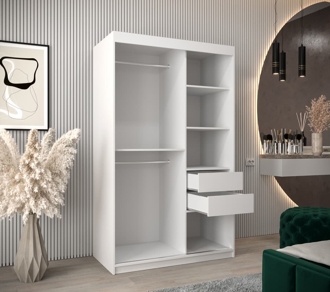 Parma Sliding Door Wardrobe 120cm