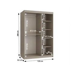 Ultra Sliding Door Wardrobe 120cm