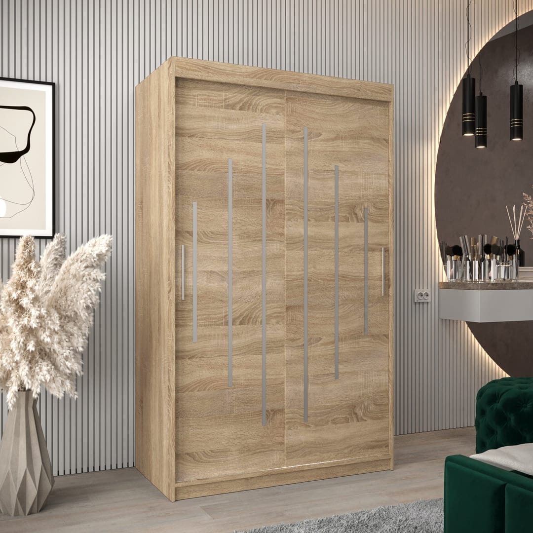 York Sliding Door Wardrobe 120cm