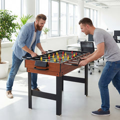 125CM 4-in-1 Multi Games Table with Accessories for Home Play Room-Natural