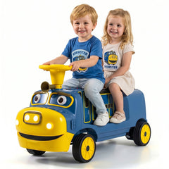 12V 2-Seater Ride on Train Licensed Chuggington with Music and Adjustable Seat-Blue