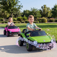 12V Kids Electric Car Licensed Volkswagen with Remote and LED Headlights-Green