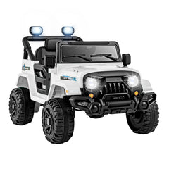 12V Kids Ride on Truck with Remote Control and 3 Speeds-White