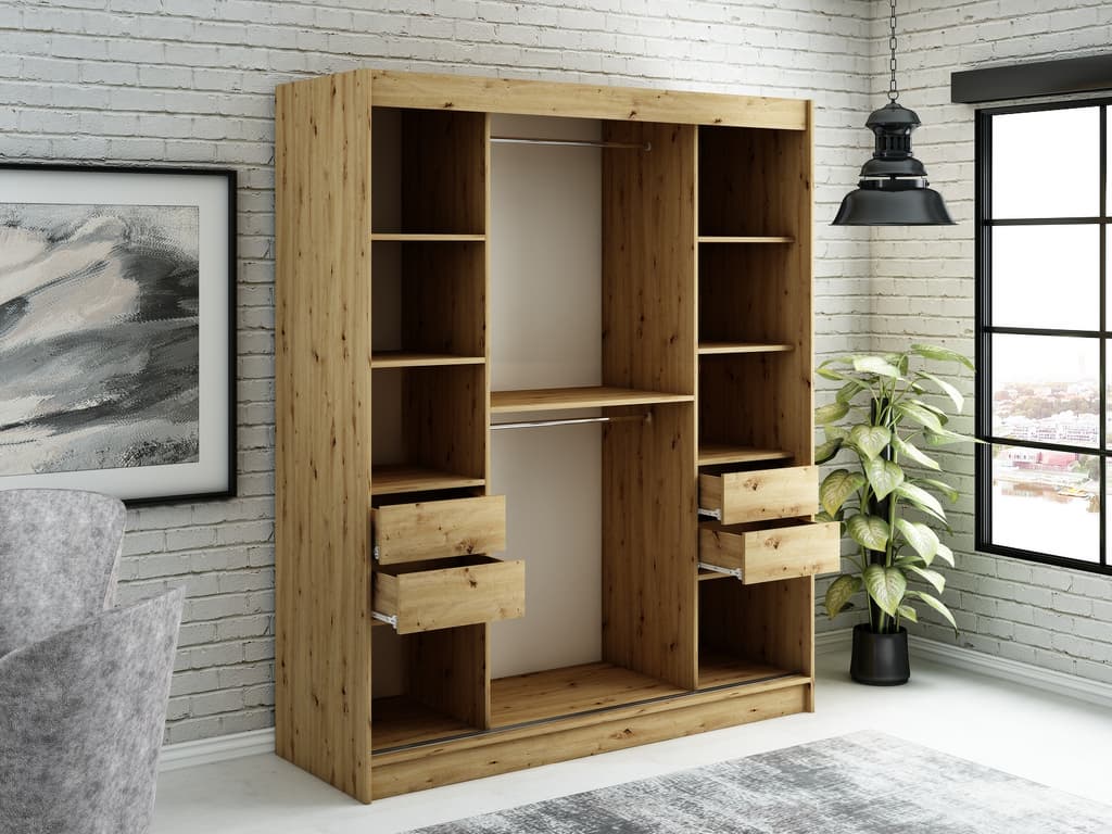 Leto V4 Sliding Door Wardrobe 180cm