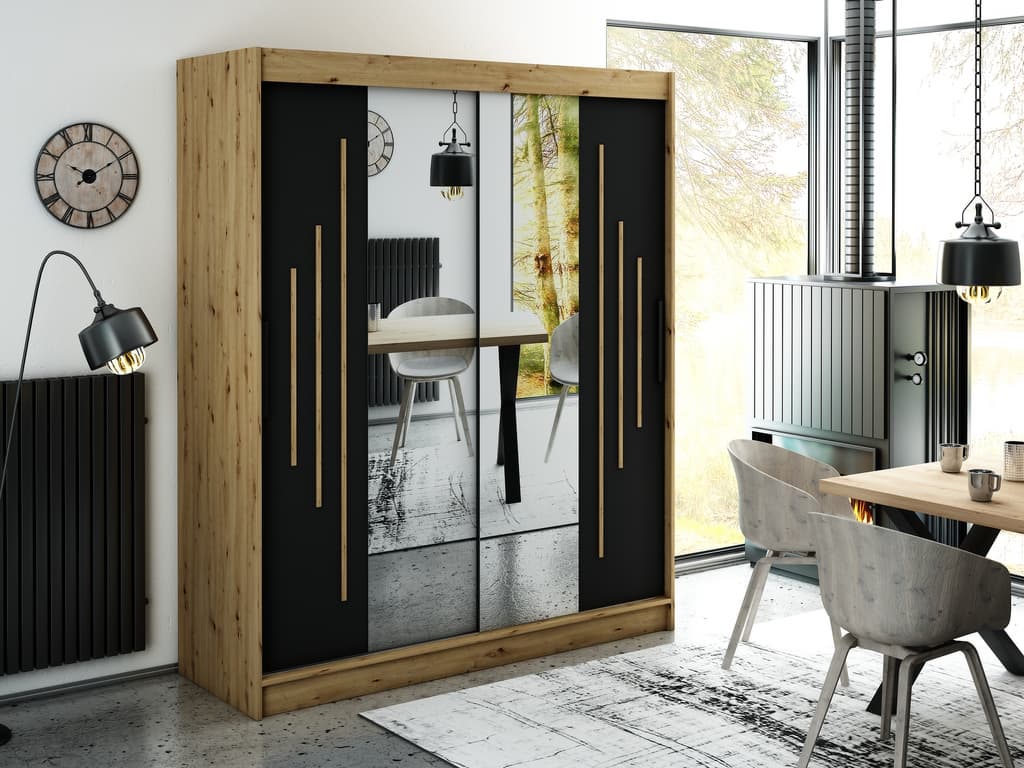 Leto Y1 Sliding Door Wardrobe 180cm