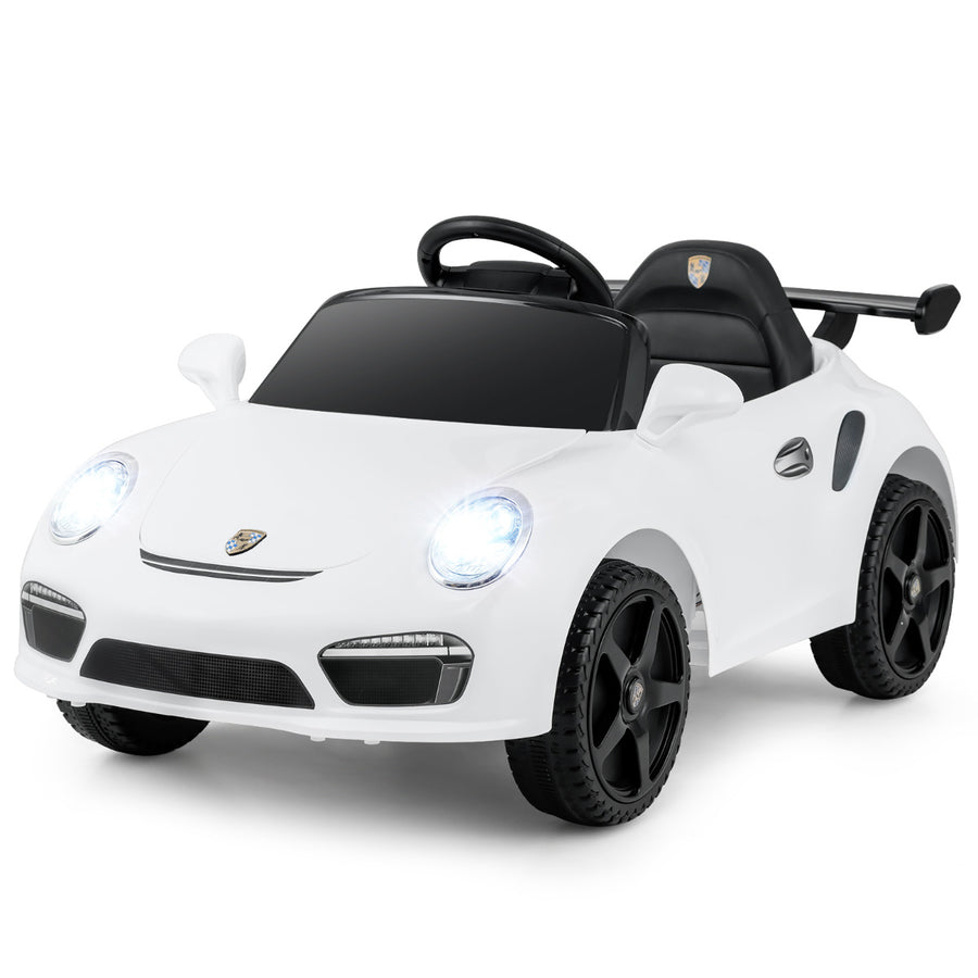 Licensed Porsche Electric Vehicle 12V Kids Ride on Car with Remote Control-White