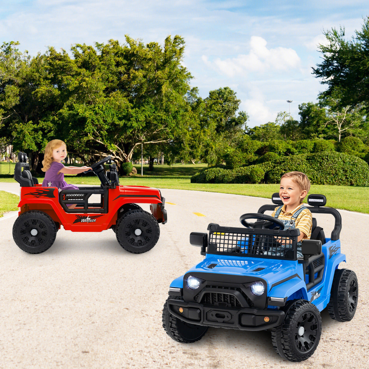 12V Kids Ride on Truck Car with Remote Control for Kid Over 3 Years Old-Red