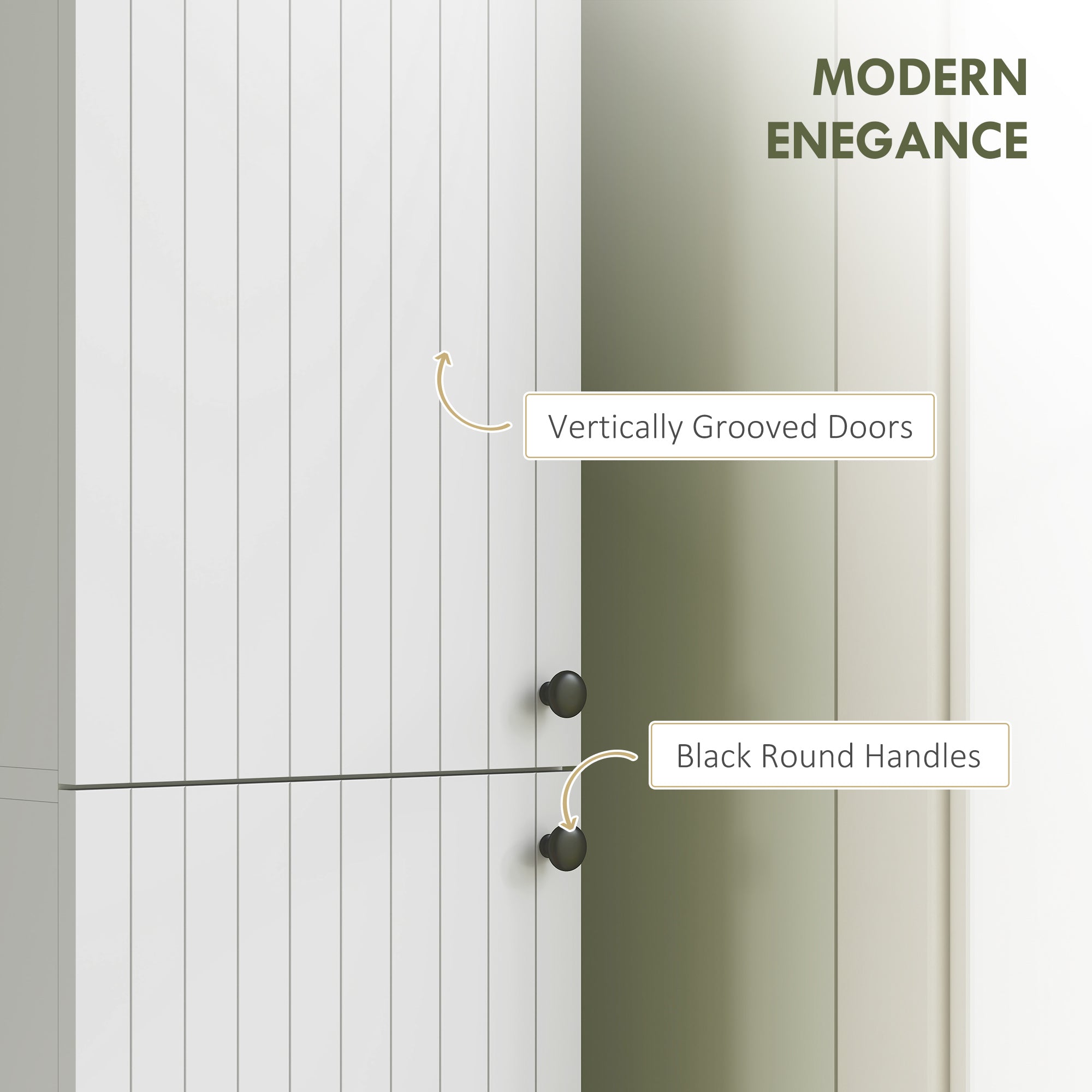 HOMCOM Wall Mounted Tall Bathroom Storage Cabinet with Soft-Close Hinges, Slim Bathroom Cabinet with 2 Doors, White