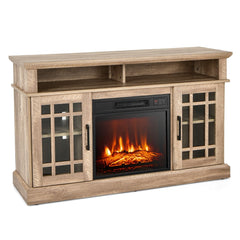 1400W Electric Fireplace in Natural, image 4
