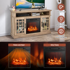 1400W Electric Fireplace in Natural, image 7