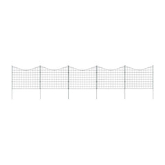 Lower Arch Garden Fence Set Green