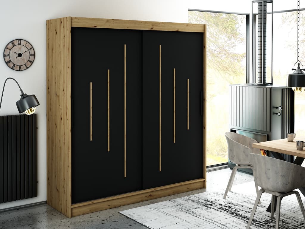 Leto Y Sliding Door Wardrobe 200cm